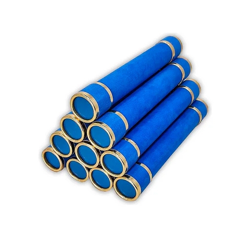 Canudos Para Formatura Graduação Em Camurça Azul Royal-CANU01