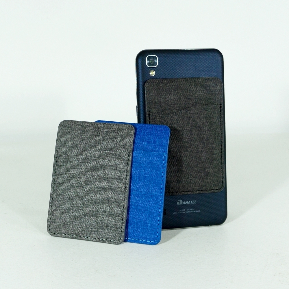 Adesivo Porta Cartão de Poliéster para Celular COLORIDO-ID XZ P@14343-COL