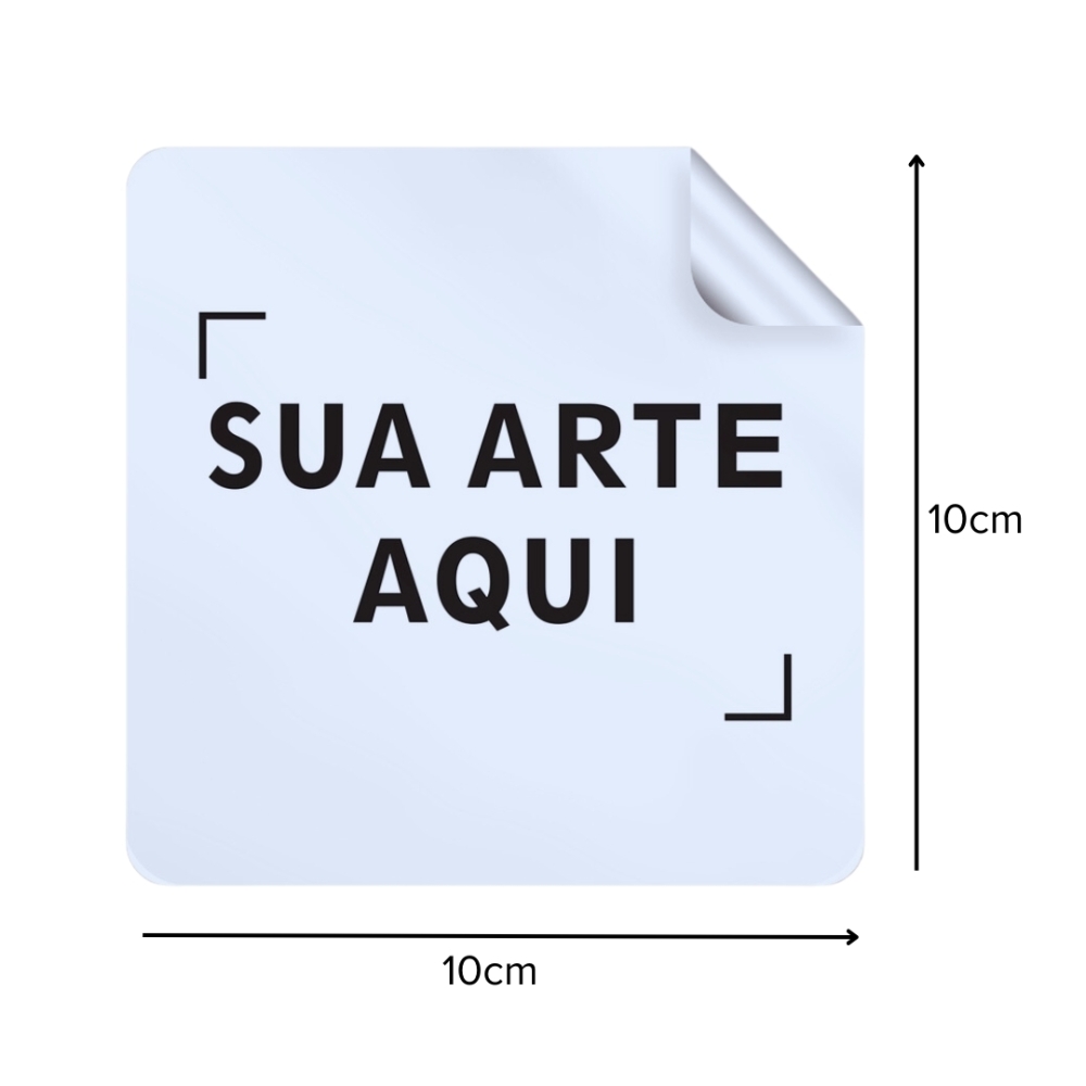 Adesivo - Quadrado 10x10cm-ADSV03