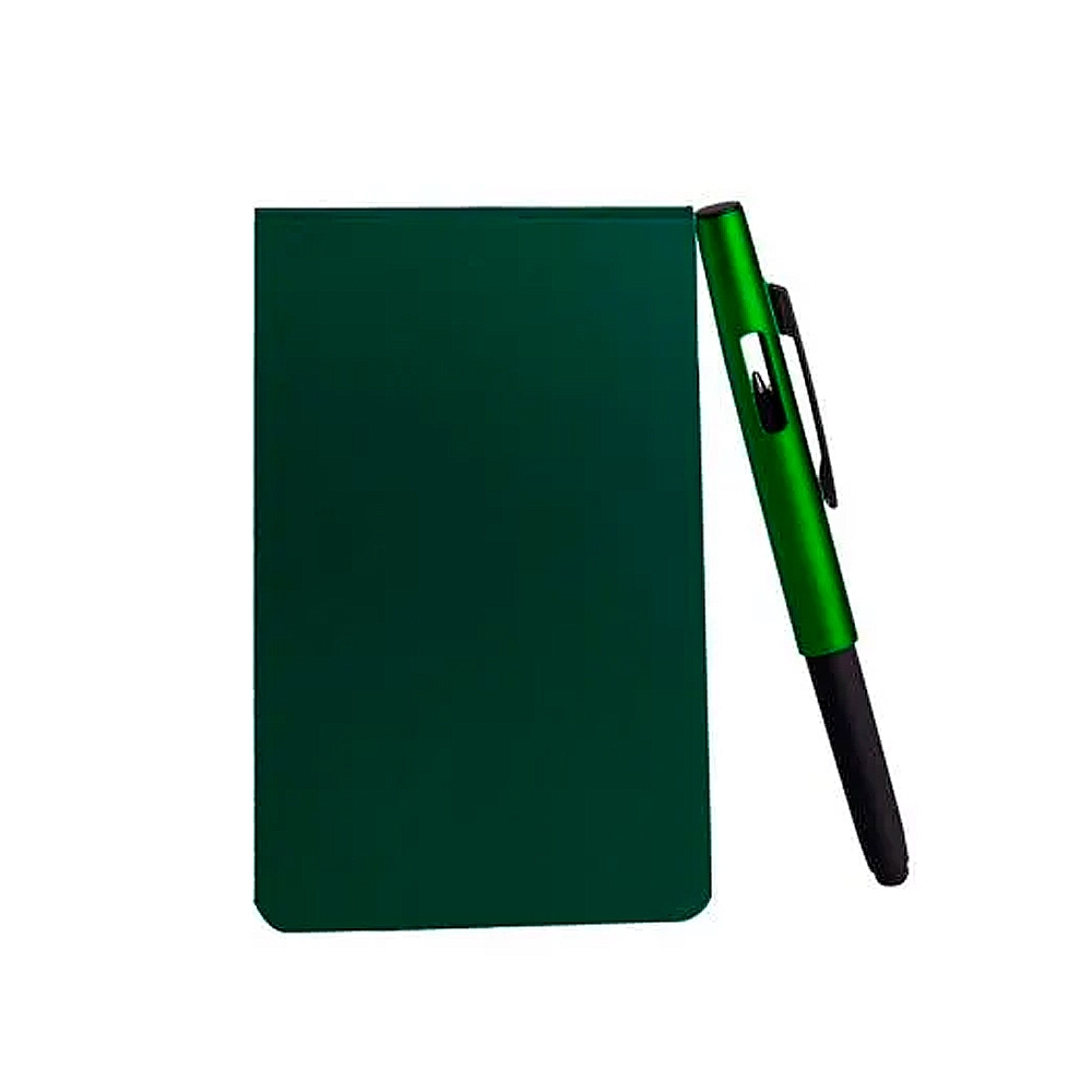 BLOCO PARA ANOTAÇÕES COM CANETA - PRETO