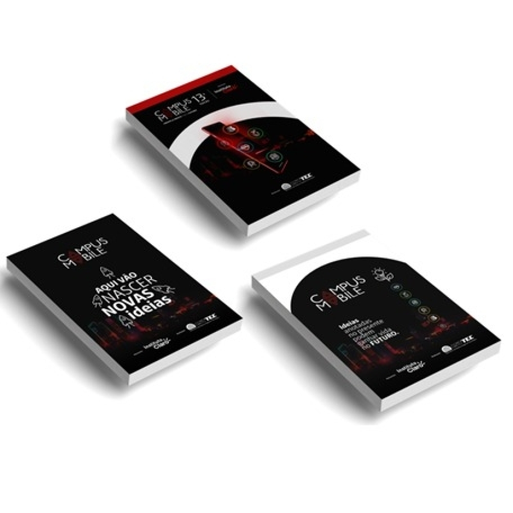 Bloco 10x15 com capa envolvente personalizada e folhas lisas-BLRS01