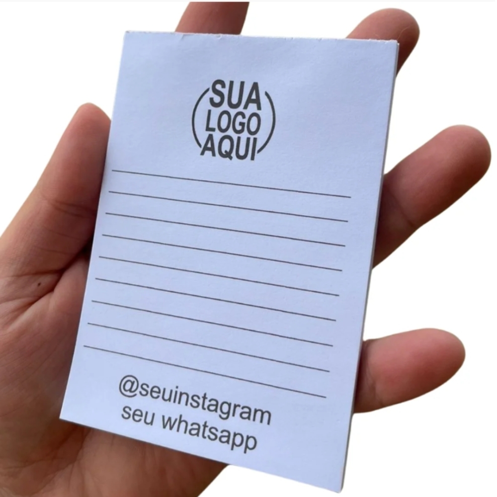 Bloco colado 9,5x14,5cm - Personalizado -BLCL