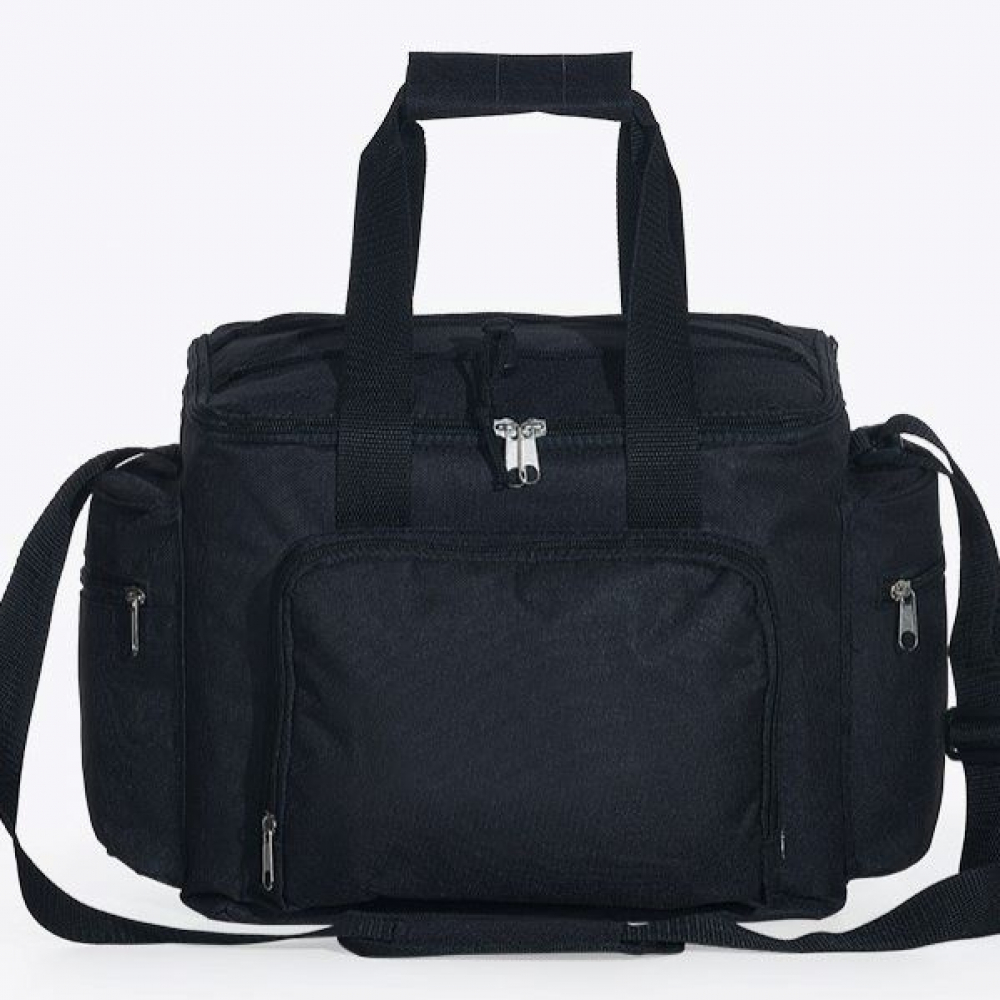 Bolsa Térmica Preta Em Polyester 600D, 300D E Peva - 15L-MA-15141