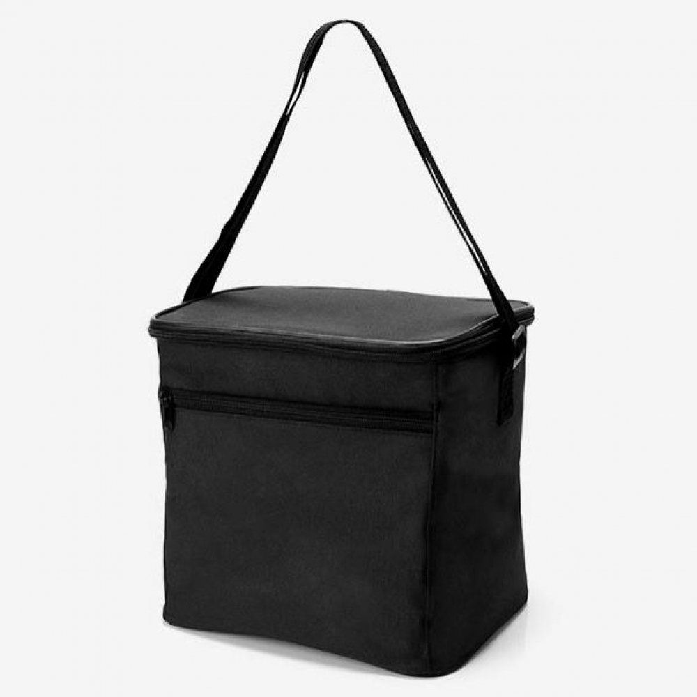 Bolsa Térmica Preta Em Polyester 600D/Peva - 27X20X25Cm-MA-15151