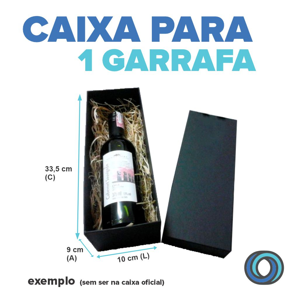 Caixa Black para 1 GARRAFA