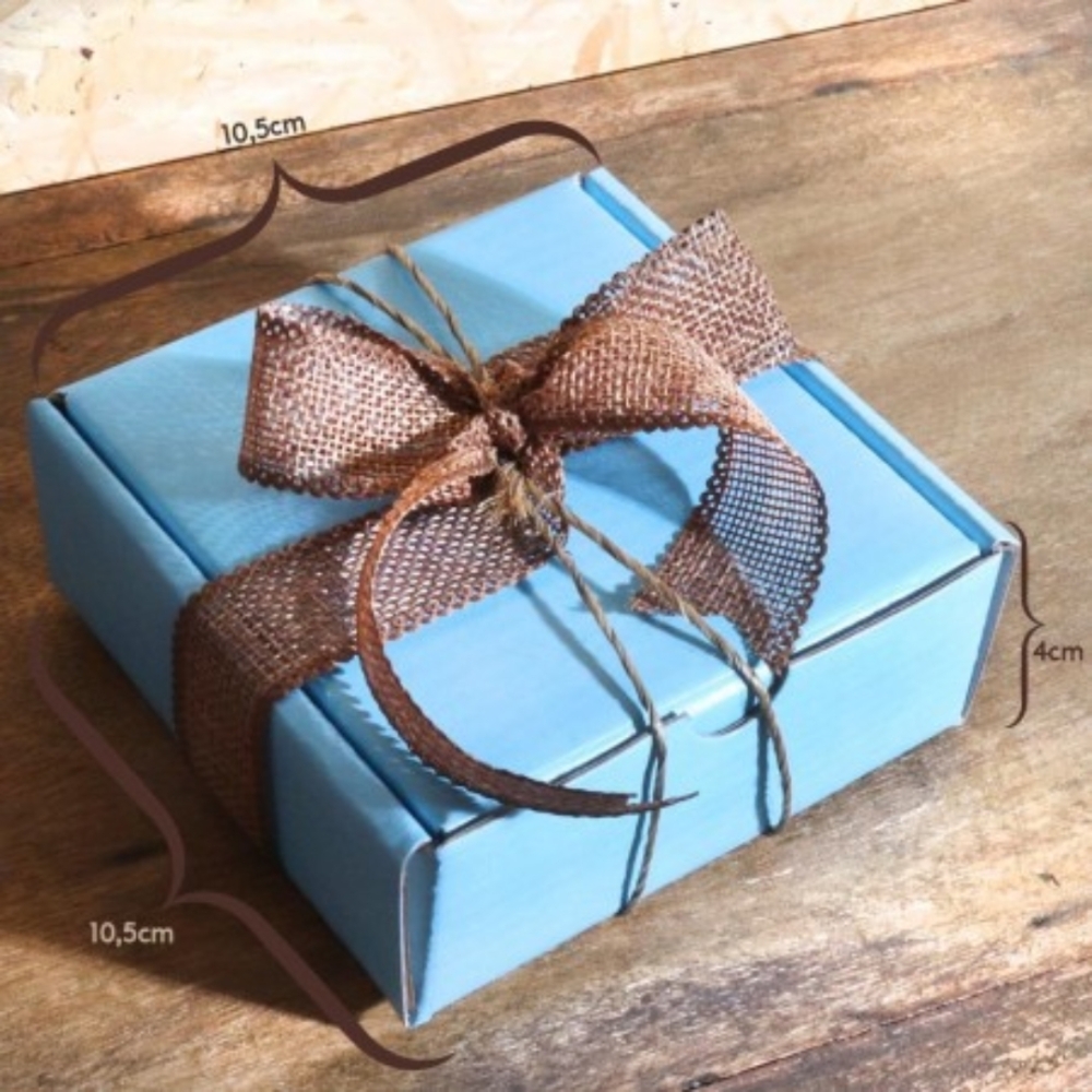 Caixa Papelão Azul celeste