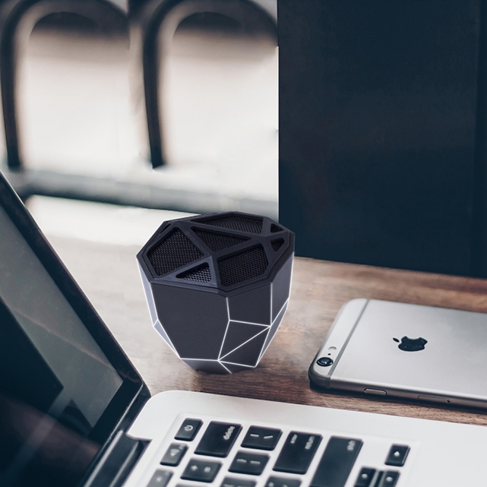 Caixa de som Bluetooth Geo com iluminação PRETO-ID BG XP81016-PRE