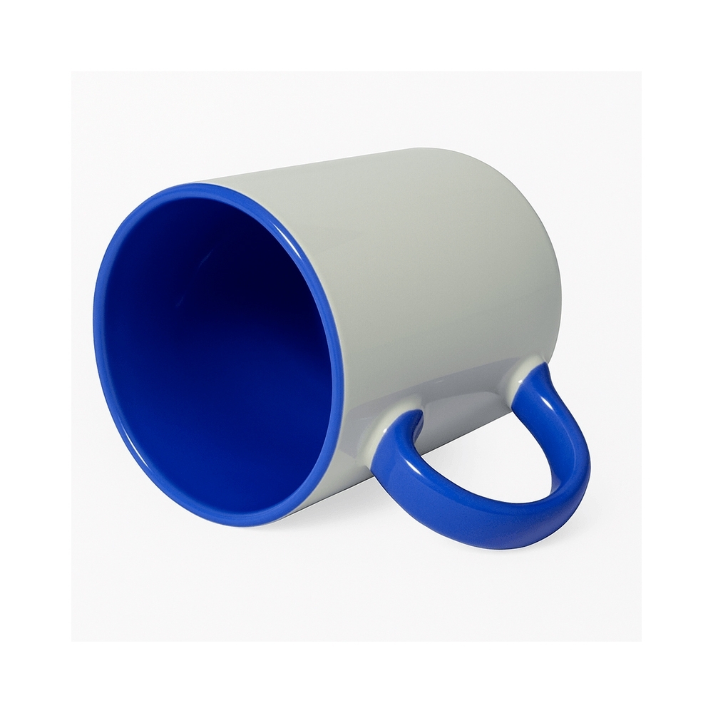 Caneca Imperial Azul 2 Branca com Alça e Interior