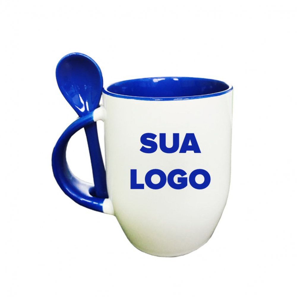 Caneca com colher-ID I 4001