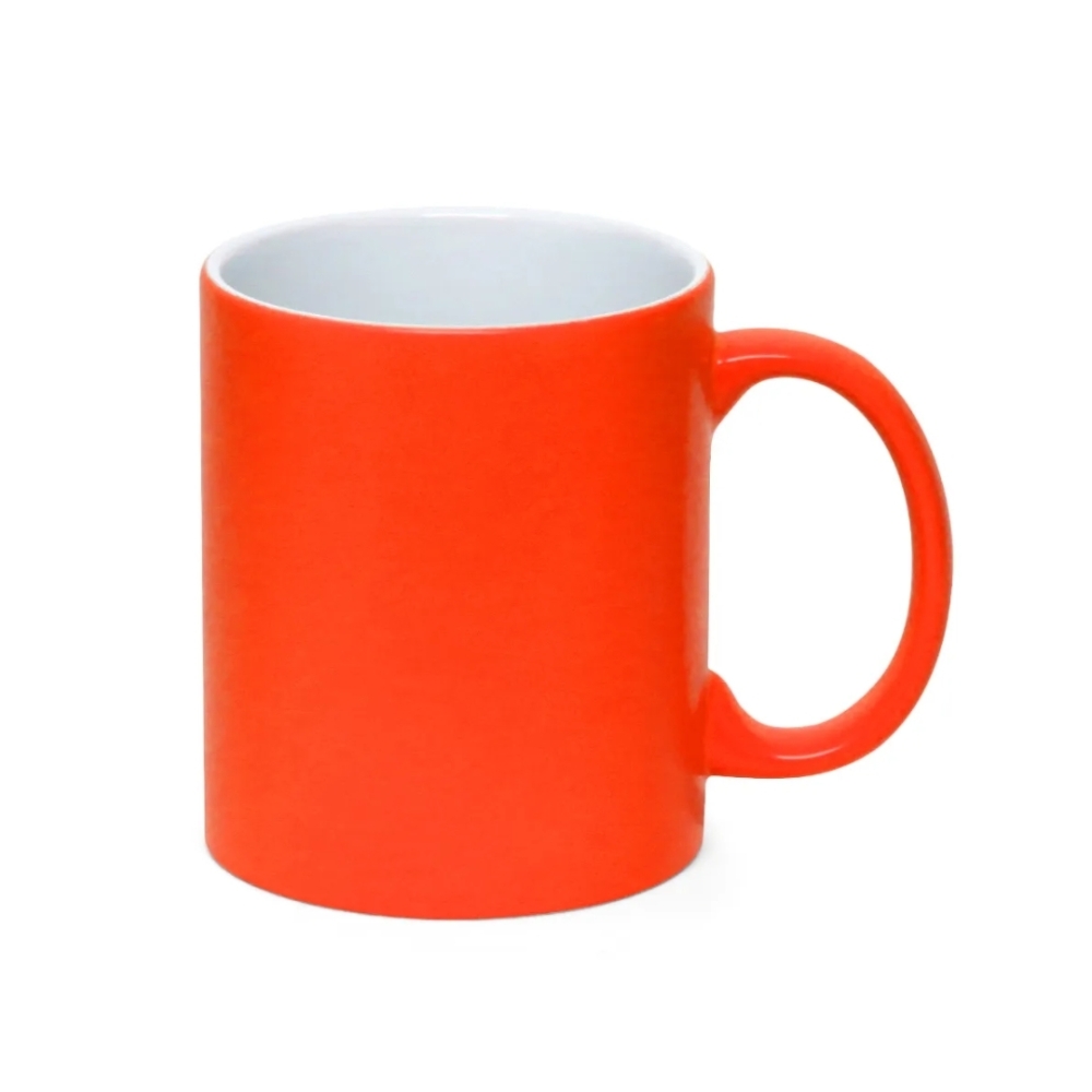 Caneca para Sublimação de Cerâmica Neon Laranja Fosco-CNC1