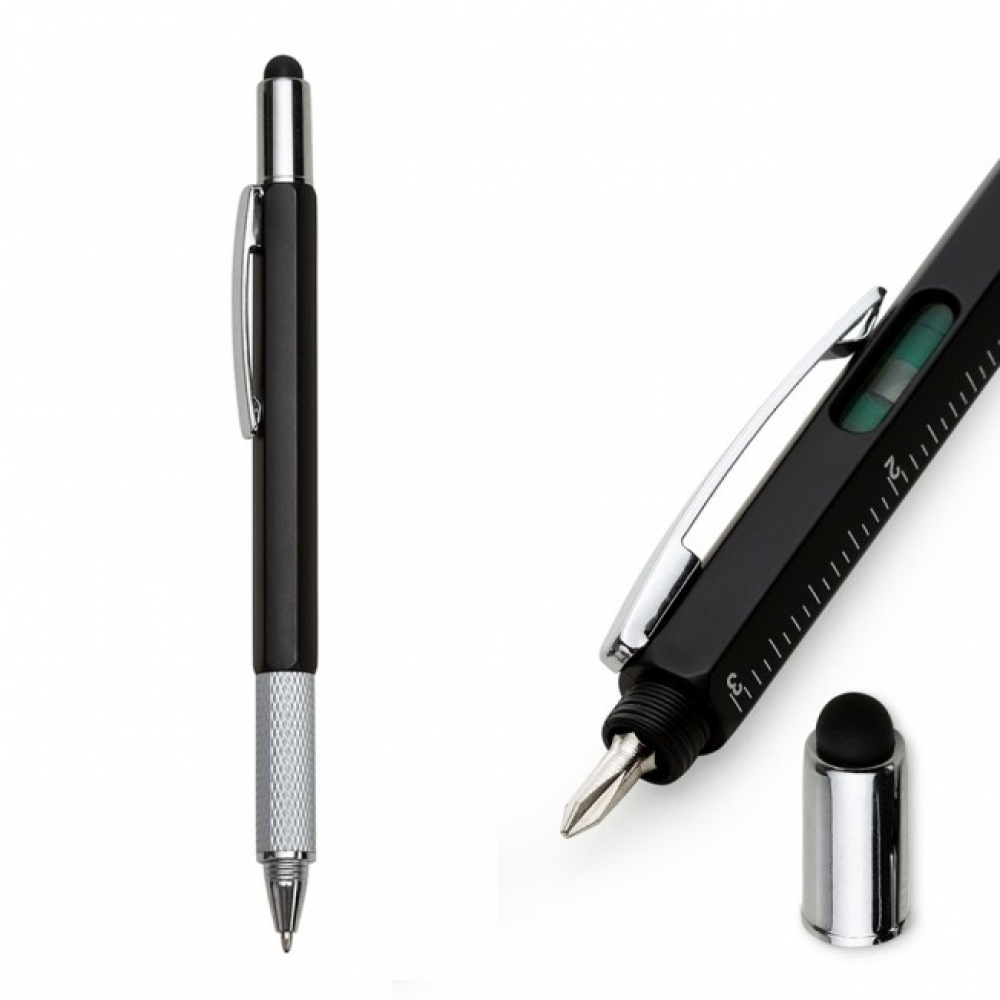 Caneta Plástica Paquímetro Multifunções COLORIDO-ID XZ 01800-COL