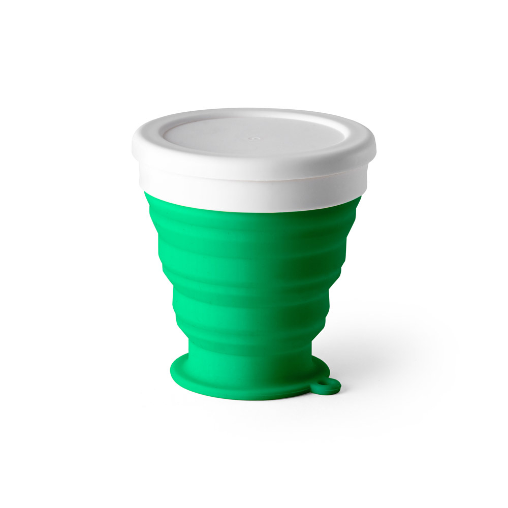 Copo de viagem dobrável 240 ml VERDE-ID SP 94694-VD