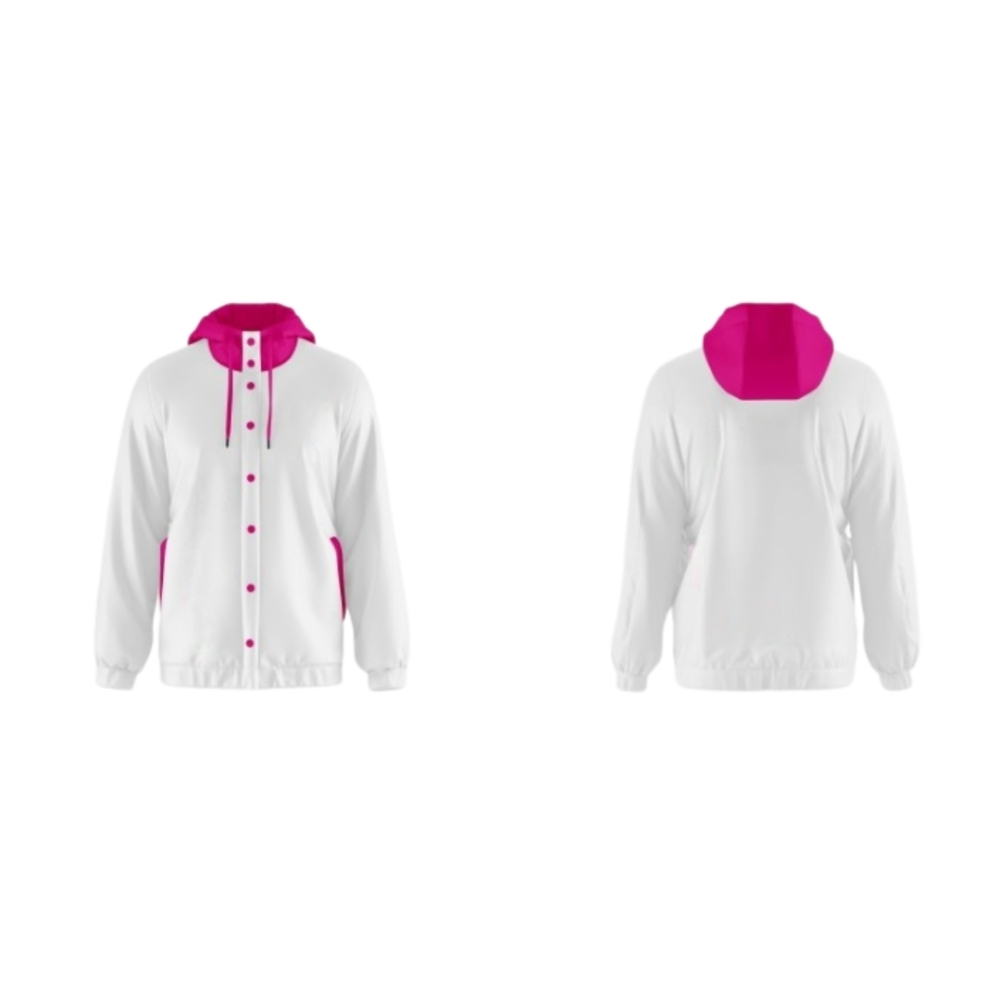 Corta vento com touca e botões-CTVT01