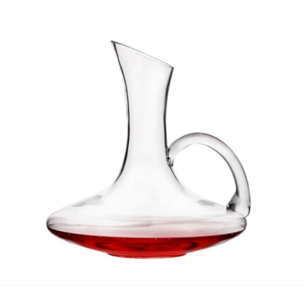 Decanter Para Vinho Com Alça - Decantador de Vidro Laradore -DEC01