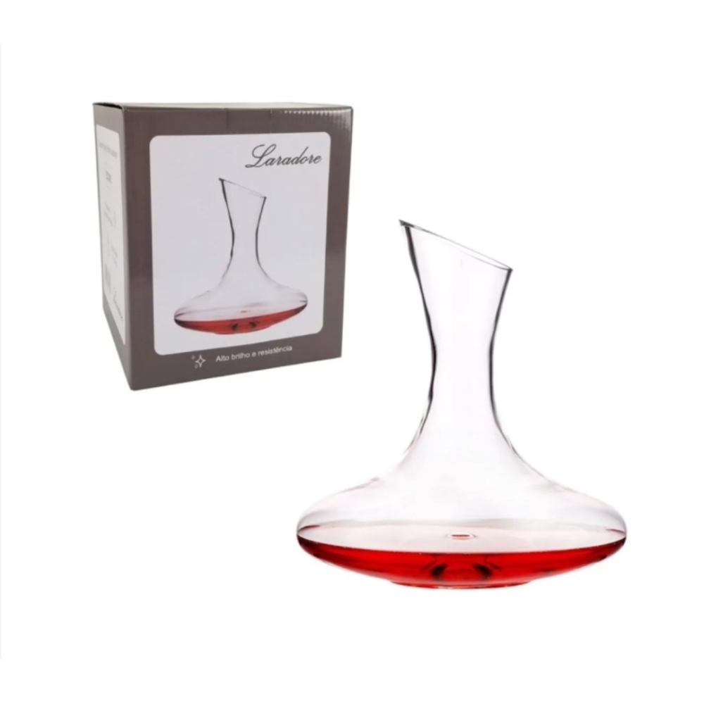 Decanter em Cristal - Decantador Aerador de Vinho 1,6 Litro-DEC02