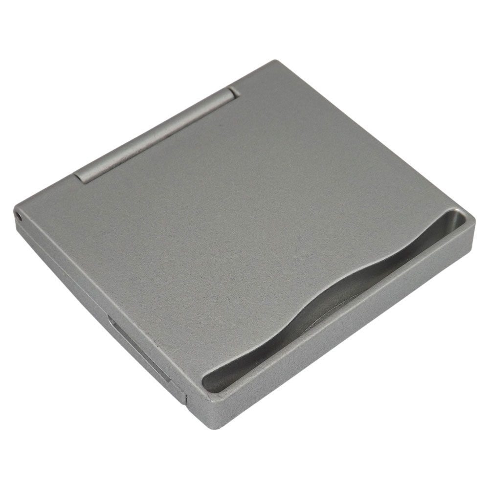 Espelho Plástico Duplo Sem Aumento PRATA-ID XZ 12069-PRA