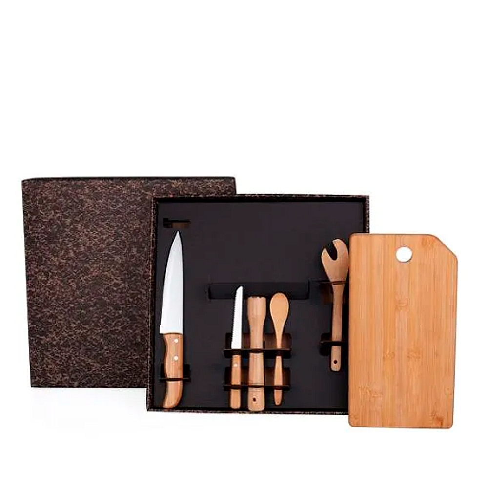 KIT PARA BAR EM BAMBU MÔNACO - 6 PÇS-KB-00563