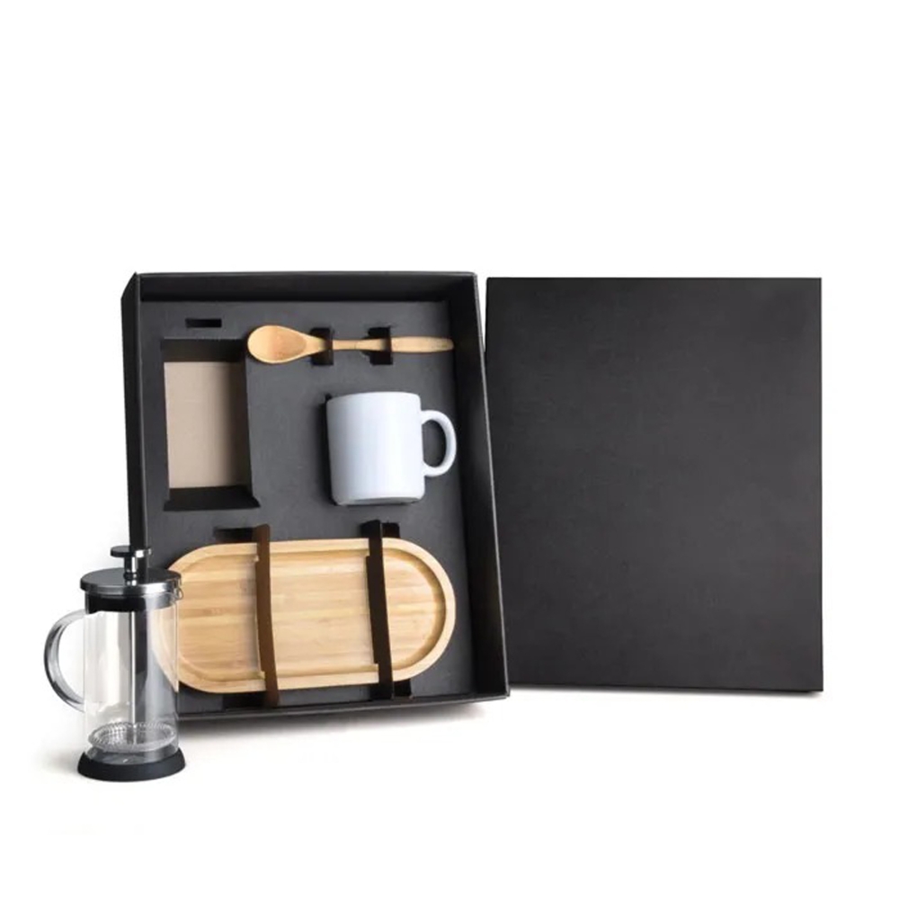 KIT PARA CAFÉ COM PRENSA FRANCESA - 4 PÇS-KT-90279