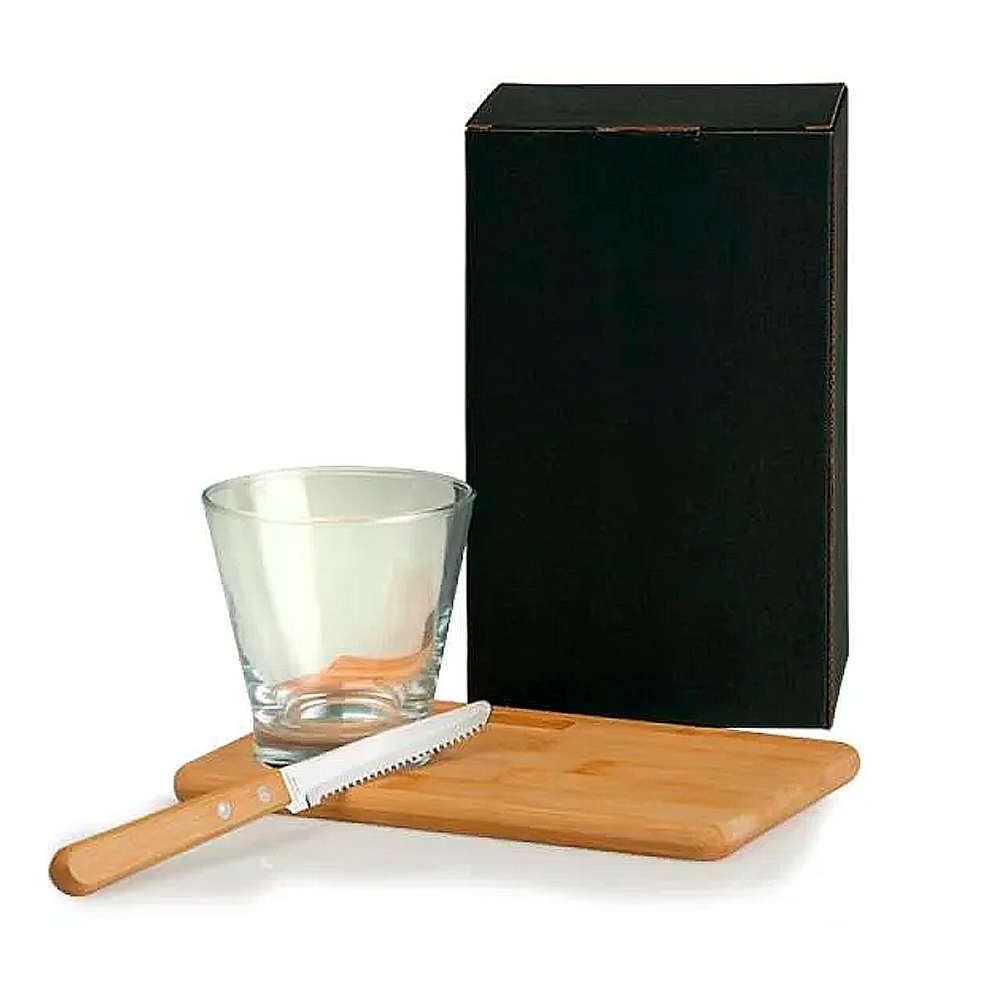 KIT PARA CAIPIRINHA EM BAMBU - 0,35 L - 3 PÇS-KC-00333