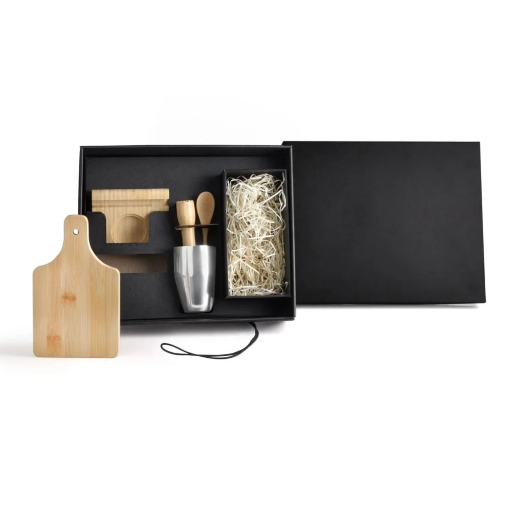 KIT PARA CAIPIRINHA EM BAMBU - 6 PÇS