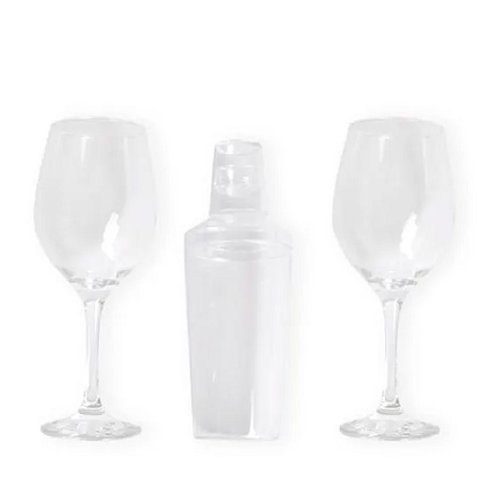 KIT PARA DRINKS C/ COQUETELEIRA  - 3 PÇS