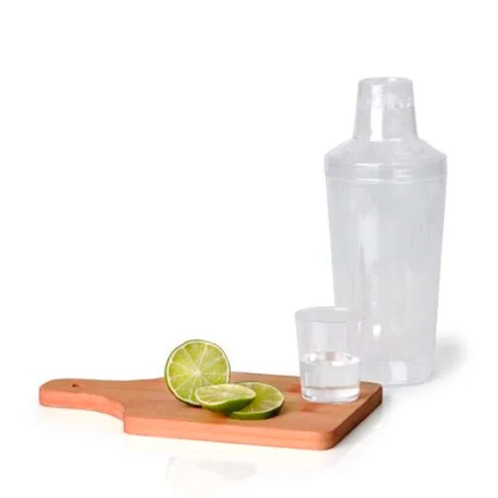 KIT PARA DRINKS C/ COQUETELEIRA - 6 PÇS