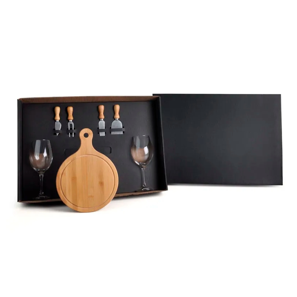 KIT QUEIJO E VINHO - 7 PÇS-KT-9034S