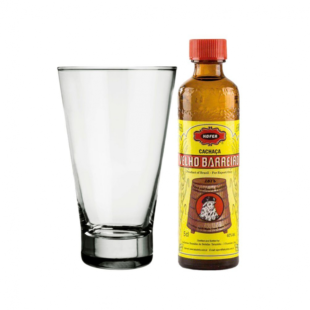 Kit Mini Cachaça com um copo --ID I 0205--