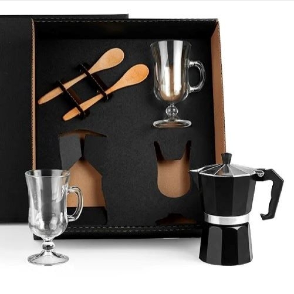 Kit Para Café Com Cafeteira Italiana - 5 Pçs-KT-90234