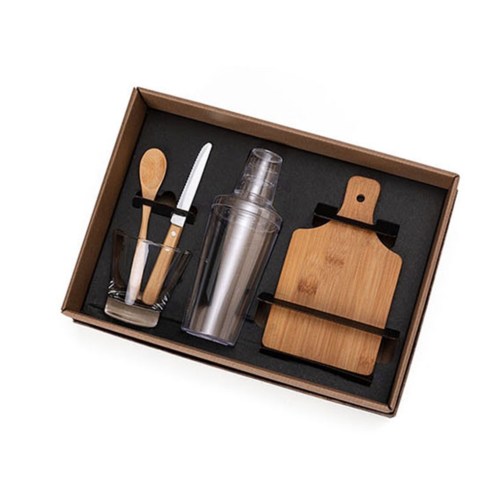 Kit Para Caipirinha Com Coqueteleira - 5 Pçs-KT-90175