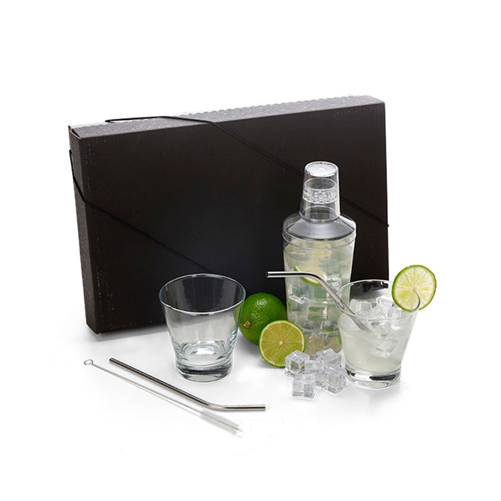 Kit Para Drinks Com Coqueteleira - 6 Pçs -KT-90172