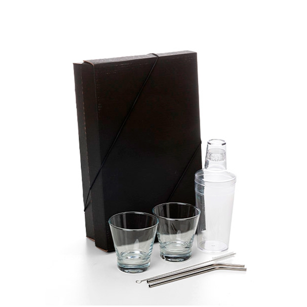 Kit Para Drinks Com Coqueteleira - 6 Pçs 