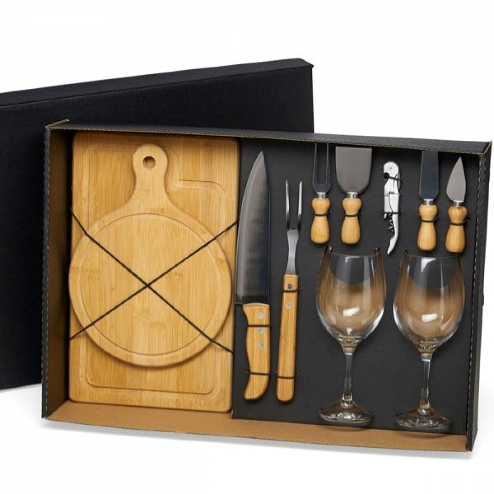 Kit Queijo, Churrasco E Vinho- 11 Pçs-KT-9027Q