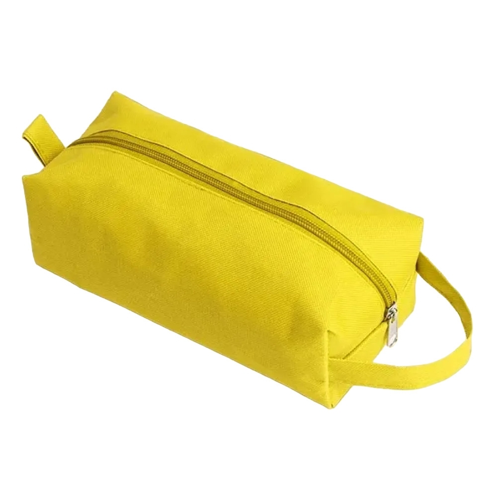 NECESSAIRE EM NYLON 600 COM ALÇA - AMARELA-MA-09766