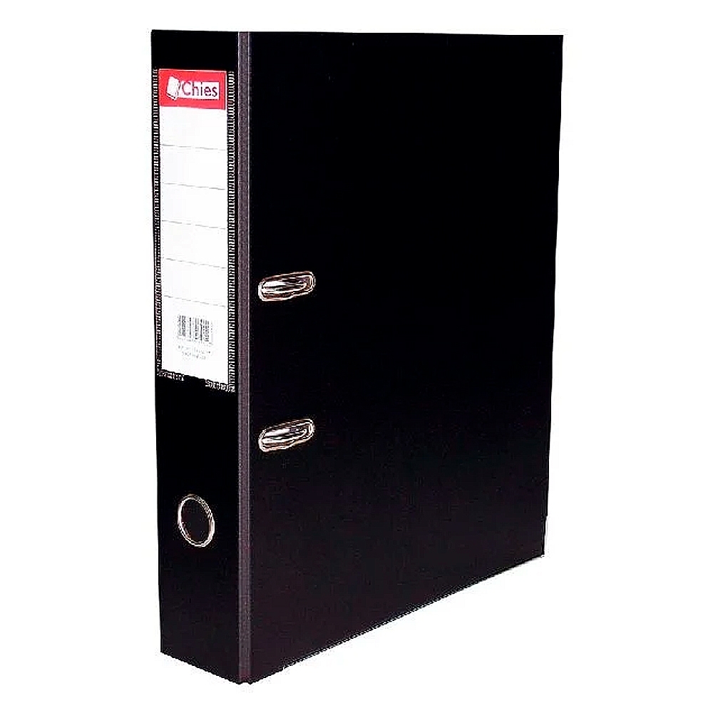 Pasta Lombada A-Z Larga Ofício com Visor 285x345x73mm Preto 1001 1 UN Chies-10630449