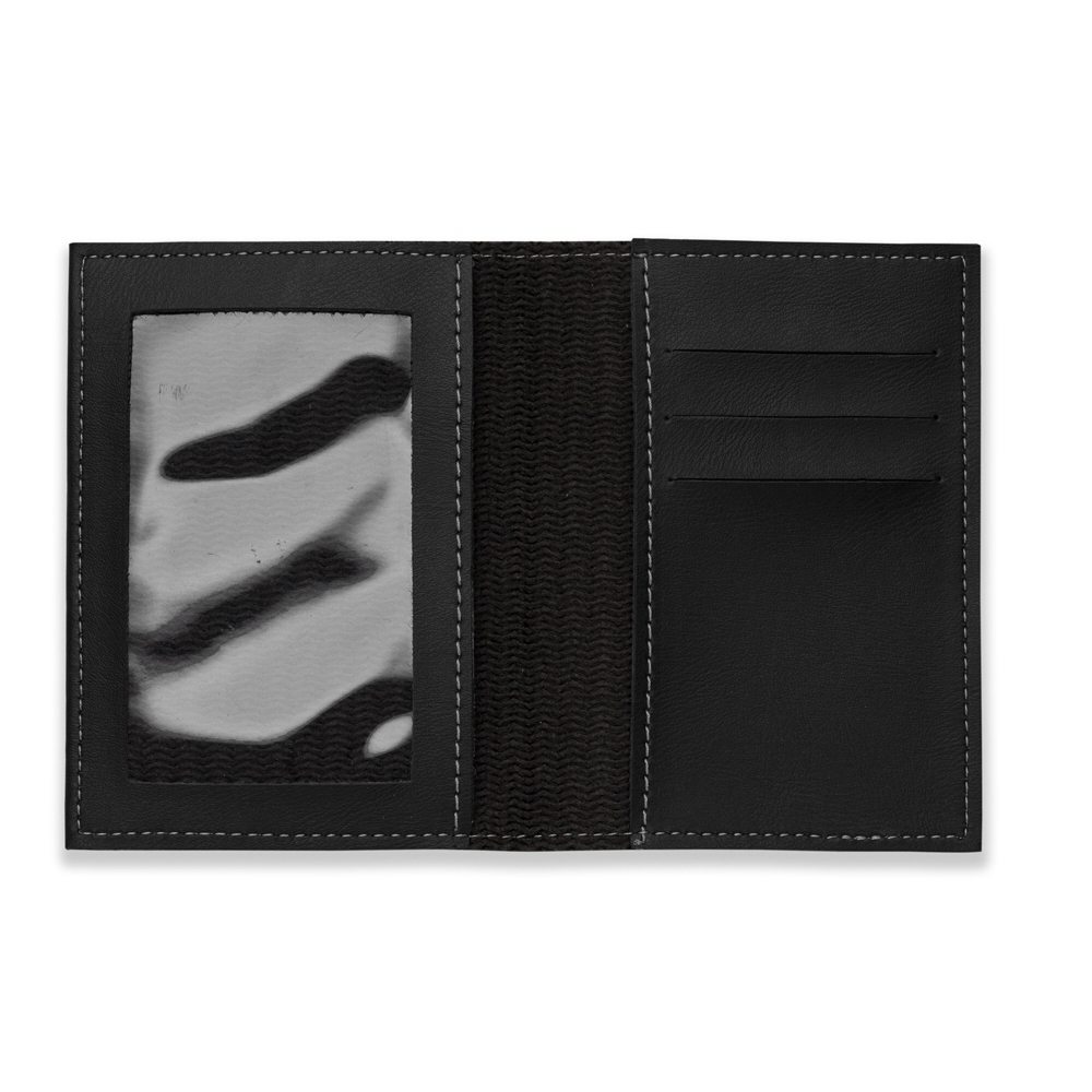 Porta Documento Bidins em Couro Sintético PRETO-ID XZ 13125-PRE