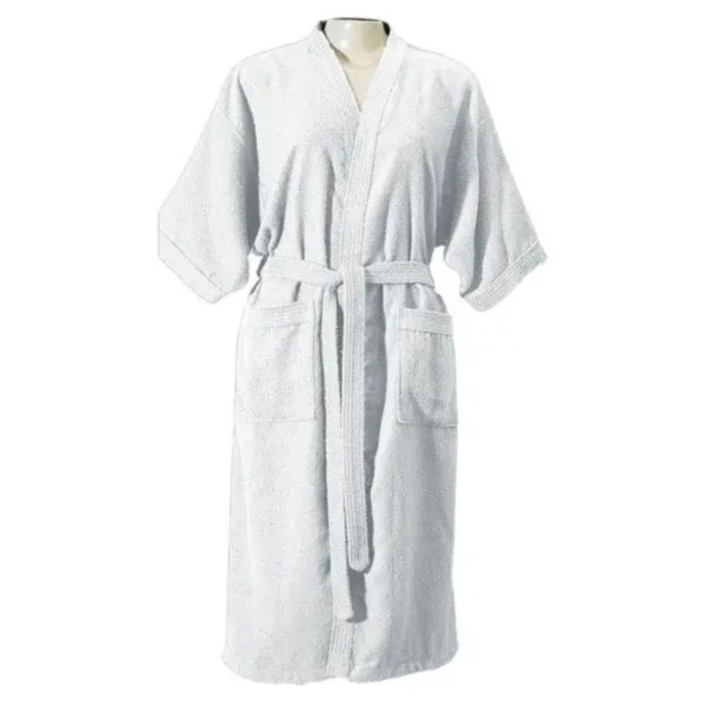 Roupão Banho Atoalhado E Aveludado Adulto Feminino Masculino-RBA1
