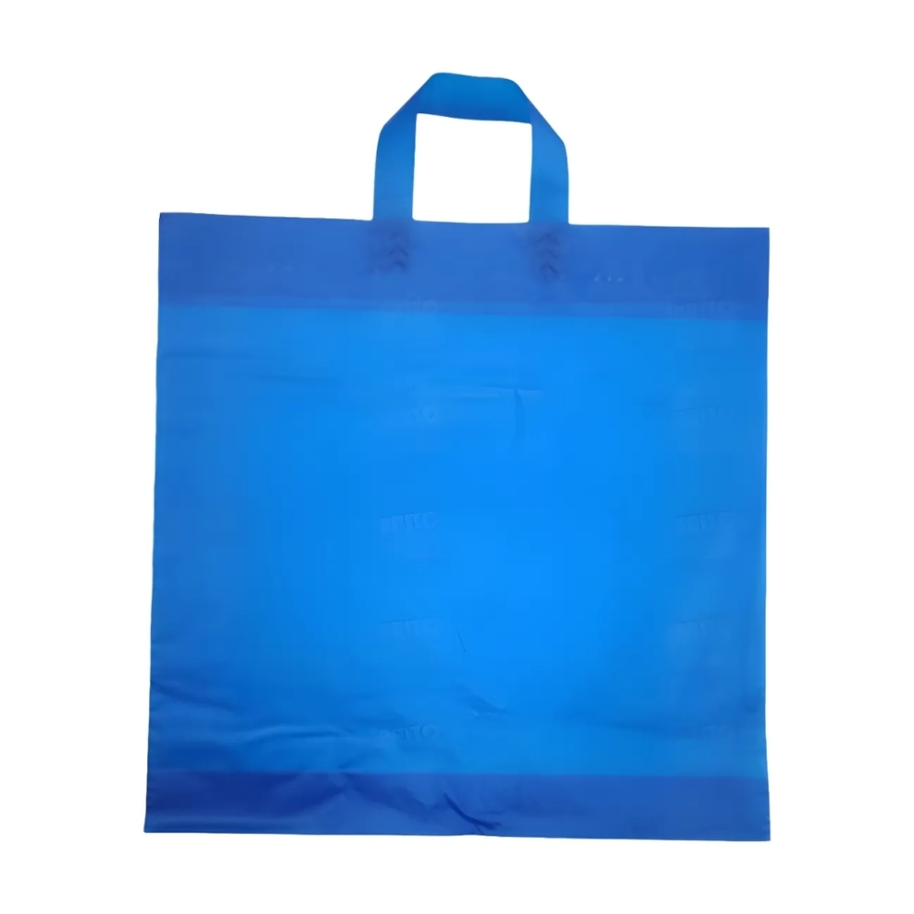 Sacola de Plástico Alça - 45x55x0.15hd azul-SAC03