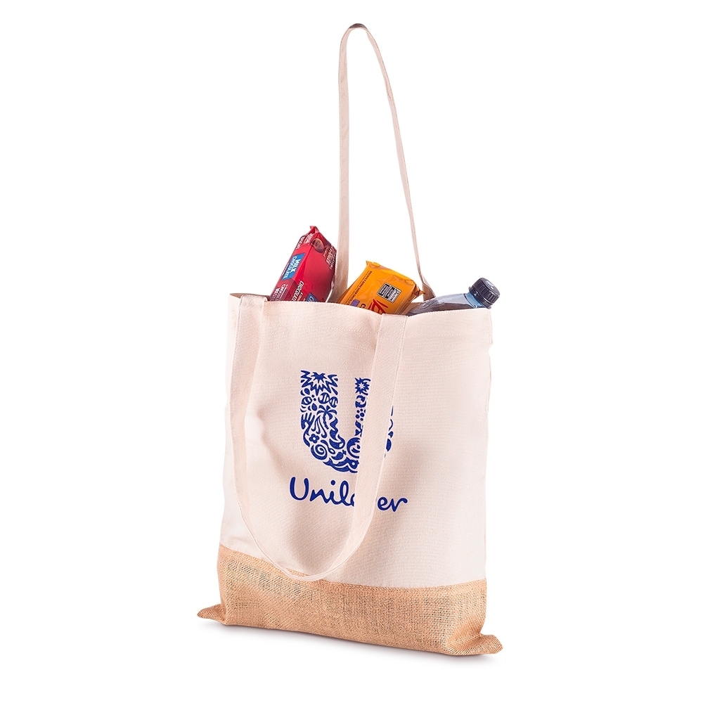 Sacola em Algodão e Juta 220g/m² (42x38cm)