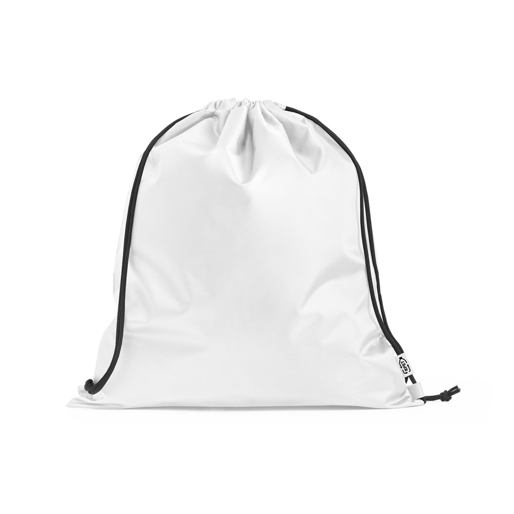 Sacola tipo mochila em rPET BRANCO-ID SP 92931-BRA