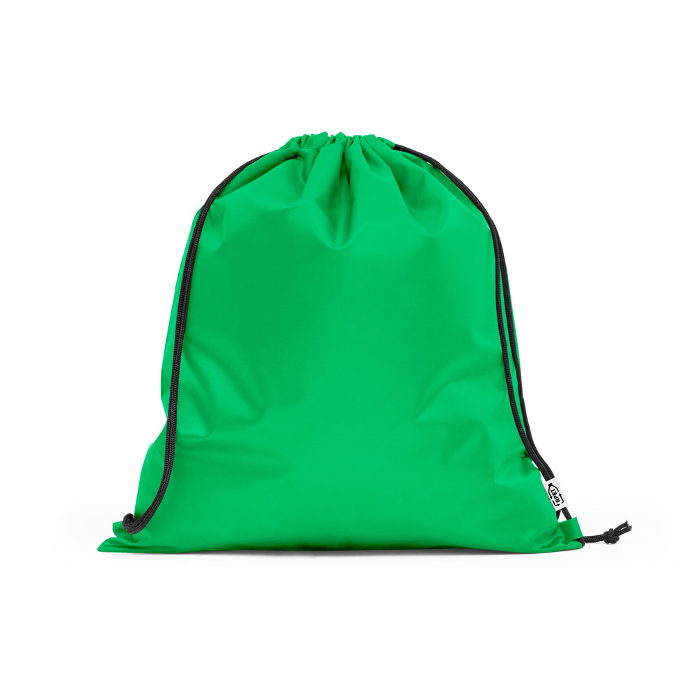 Sacola tipo mochila em rPET VERDE ESCURO-ID SP 92931-VDE
