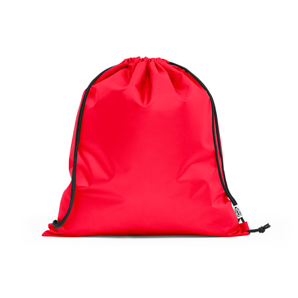 Sacola tipo mochila em rPET VERMELHO-ID SP 92931-VM