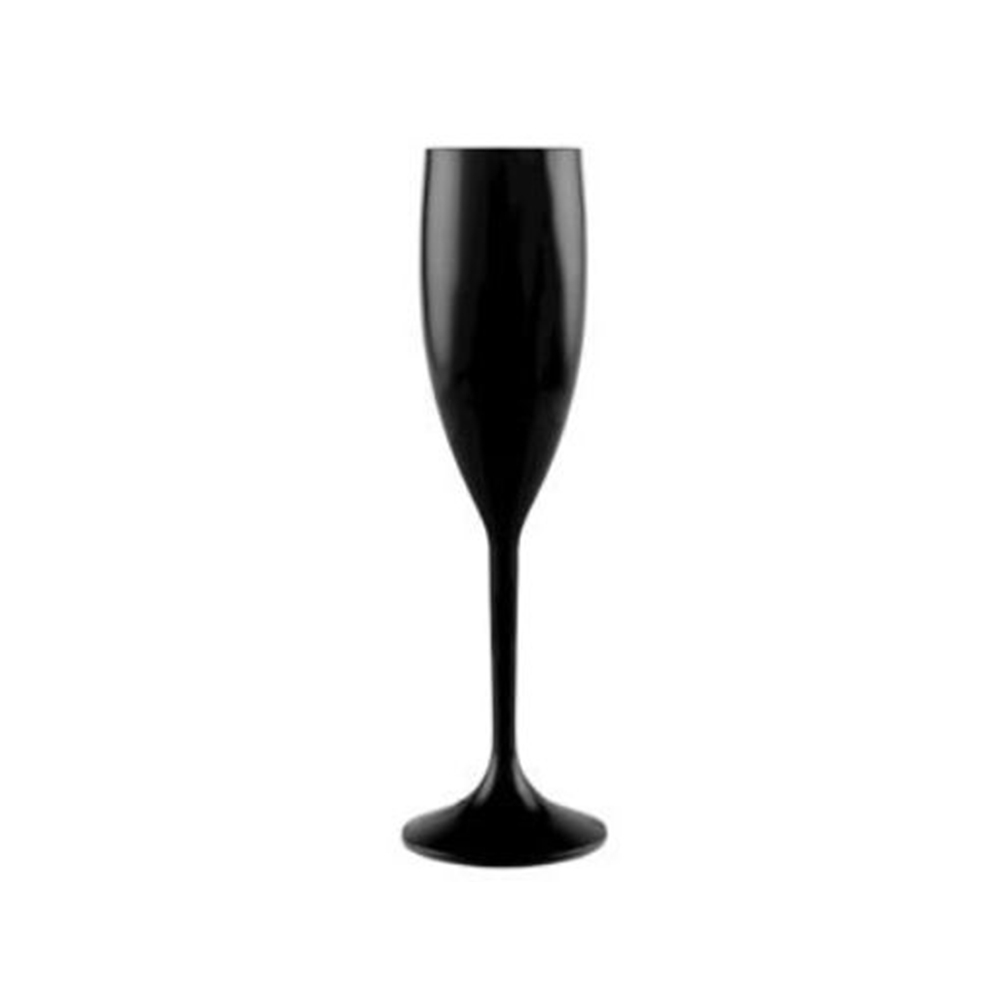 Taça Champagne 170ML Leitosa  PRETO-ID TCL 01-PRE